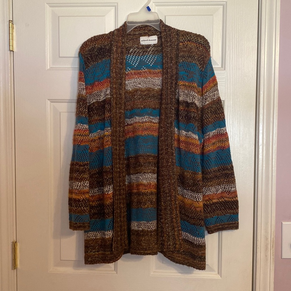 Alfred Dunner Open Front Cardigan Size L